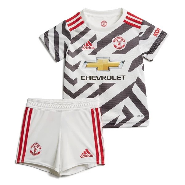 Trikot Manchester United Ausweich Kinder 2020-21 Weiß Fussballtrikots Günstig